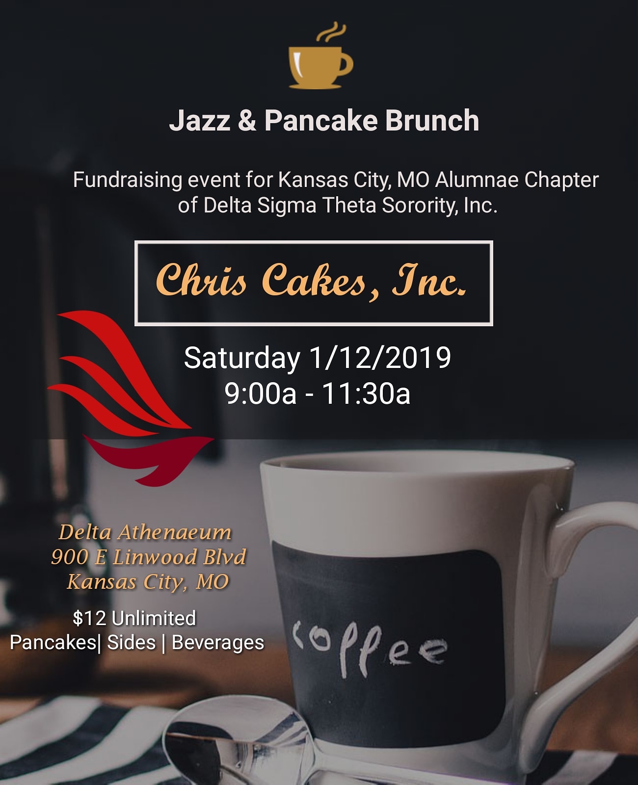 Jazz and Pancake brunch flyer Jazz and Pancake brunch flyer