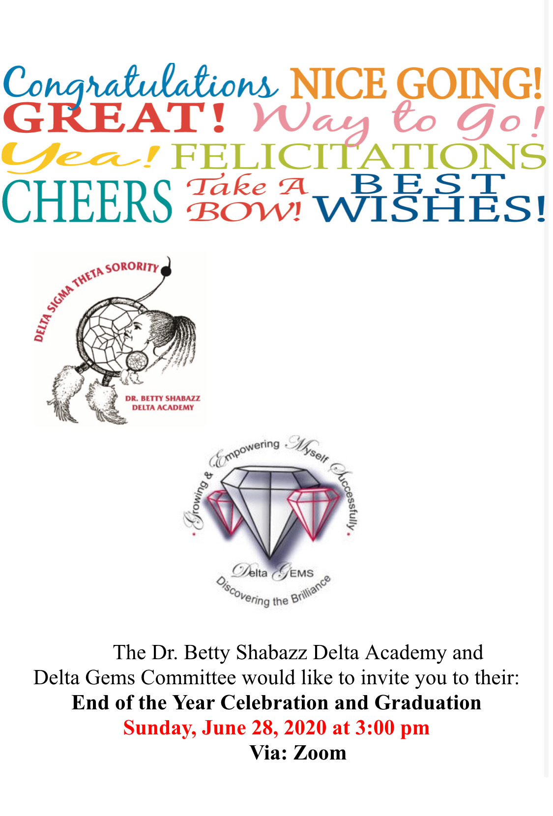 End of year celebration and graduation flyer End of year celebration and graduation flyer